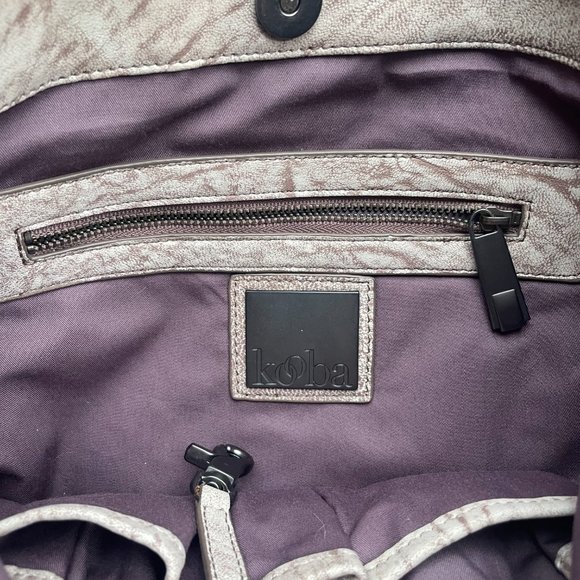 Kooba pink and cream textured handbag - Picture 4 of 7